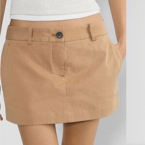 Aritzia Chino Mini Skirt | Size 12